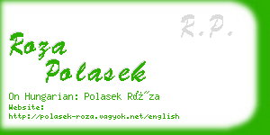 roza polasek business card